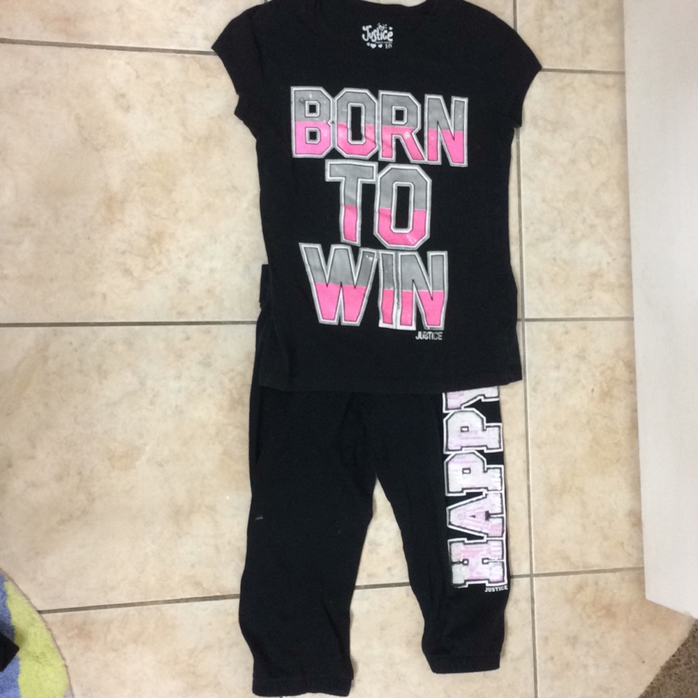 Sweatpants with a tee-shirt!!! 😁😁😁